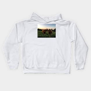 Scottish Highland Cattle Cows 2422 Kids Hoodie